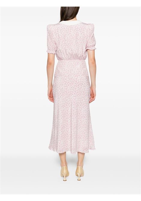 Abito midi a fiori in rosa Alessandra Rich - donna ALESSANDRA RICH | FABX4113F45691816